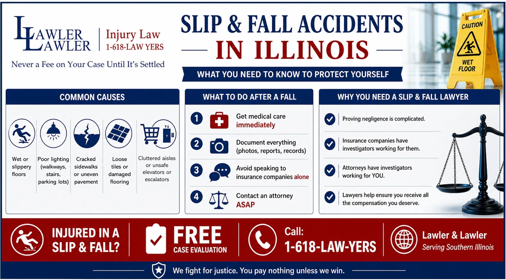 slip and fall accidents why you need a lawyer infographic